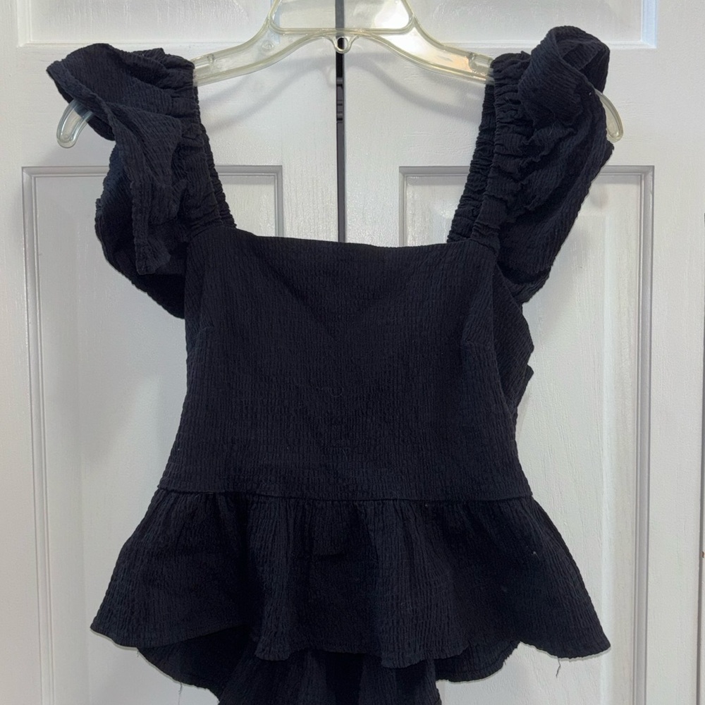 Francesca’s Joan Bow Black Top
